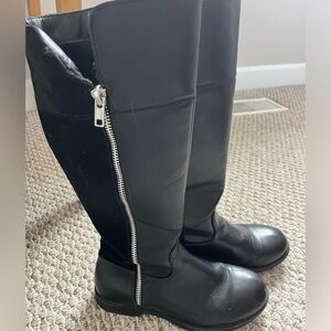 Girls Tall Black Boots